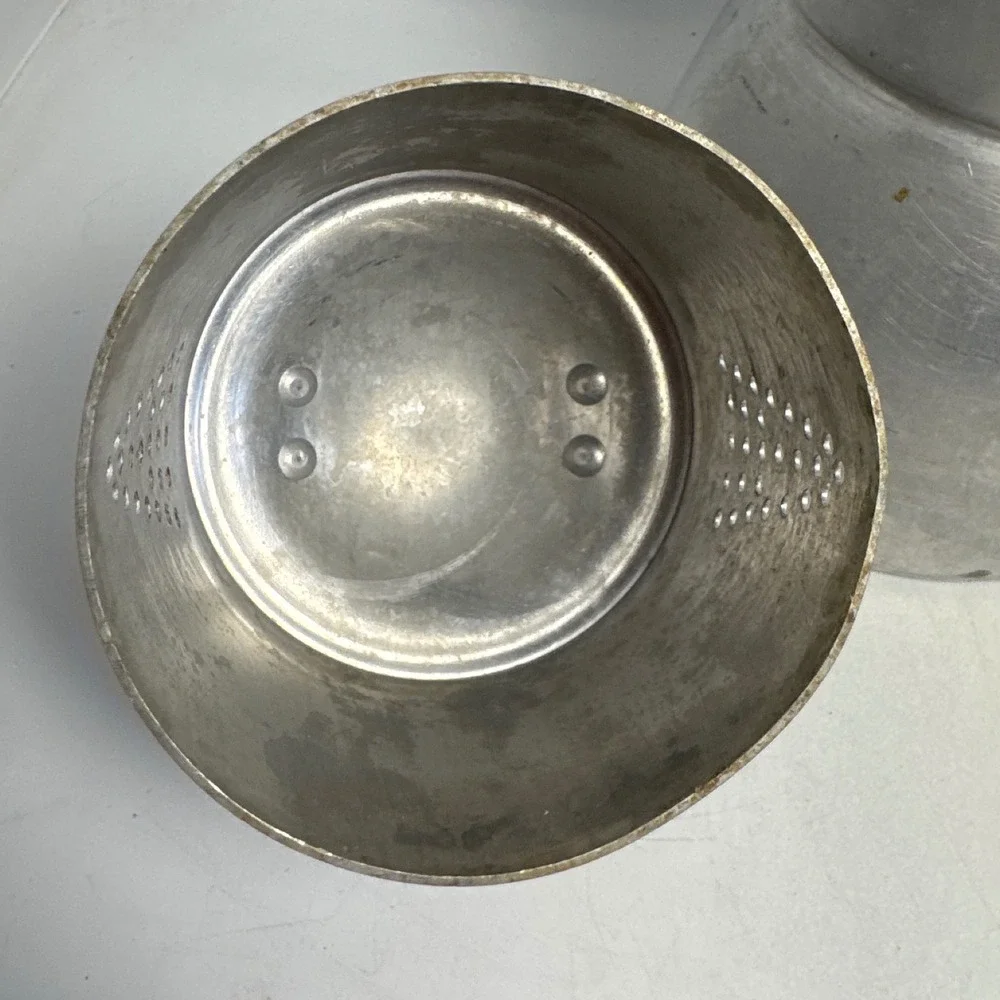 Wear-Ever Drip Coffee Pot OS Silver Good Vintage Aluminum Mid-Century USA